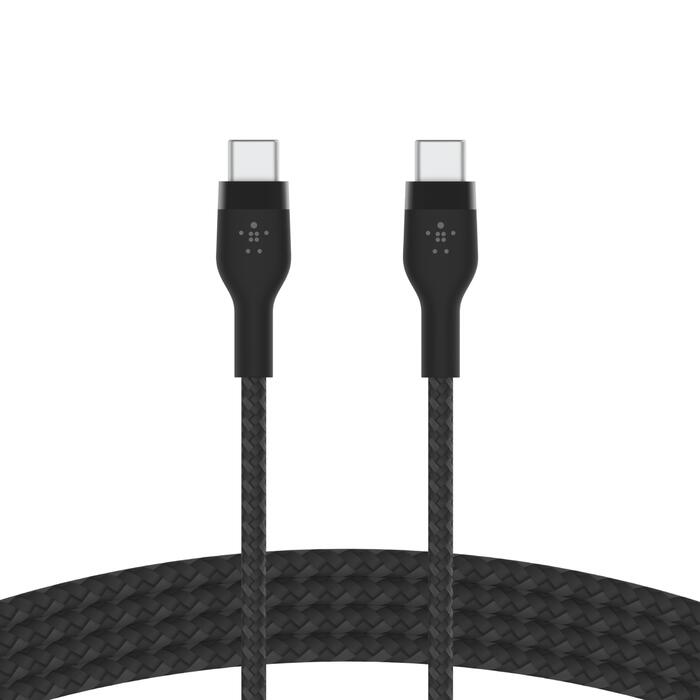 Belkin BoostCharge Pro Flex 3 m USB-C auf USB-C Kabel, schwarz Belkin BoostCharge Pro Flex 3 m USB-C auf USB-C Kabel, schwarz